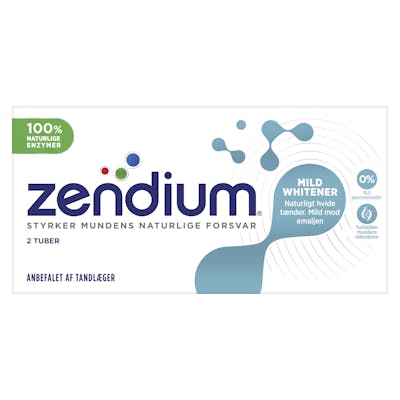 Zendium Milde Whitener 2-Pak Tandpasta 2 x 50 ml