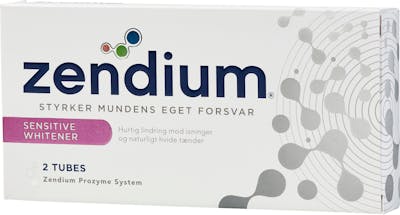 Zendium Sensitive + Whitener 2-pak Tandpasta 2 x 50 ml