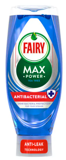 Fairy Liquid Max Power Anti Bacterial Tea Tree Dish Soap 640 ml