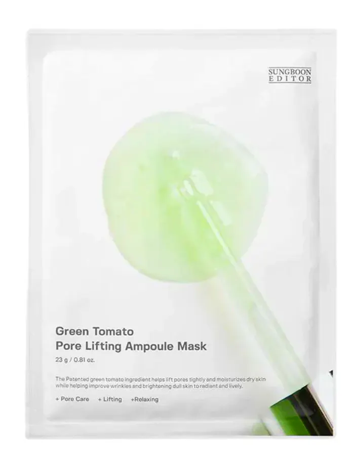 Sungboon Editor Green Tomato Pore Lifting Ampoule Mask 1 pcs