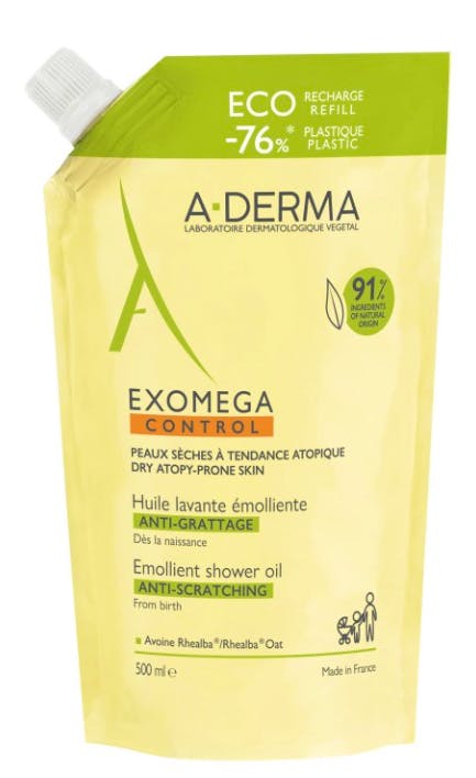 A-Derma Exomega Control Shower Oil Refill 500 ml