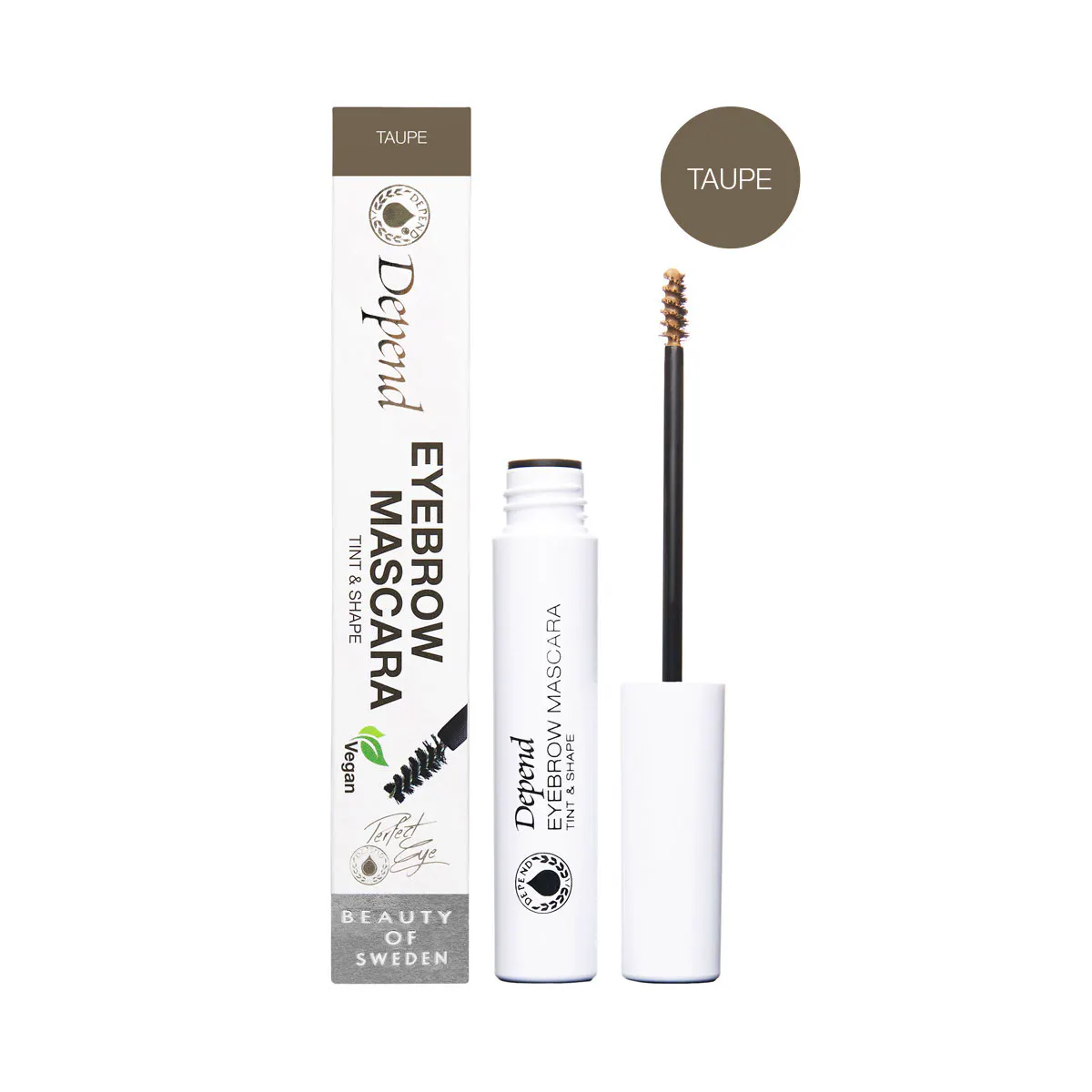 Depend Eyebrow Mascara Tint & Shape Taupe 1 pcs