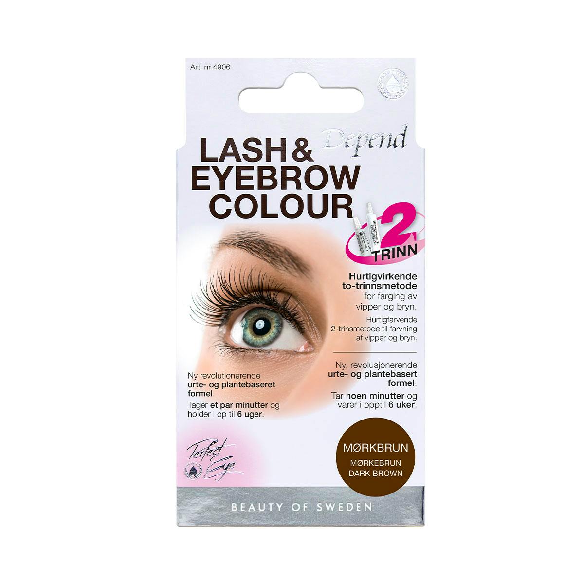 Depend Lash & Eyebrow Colour Dark Brown 1 paket