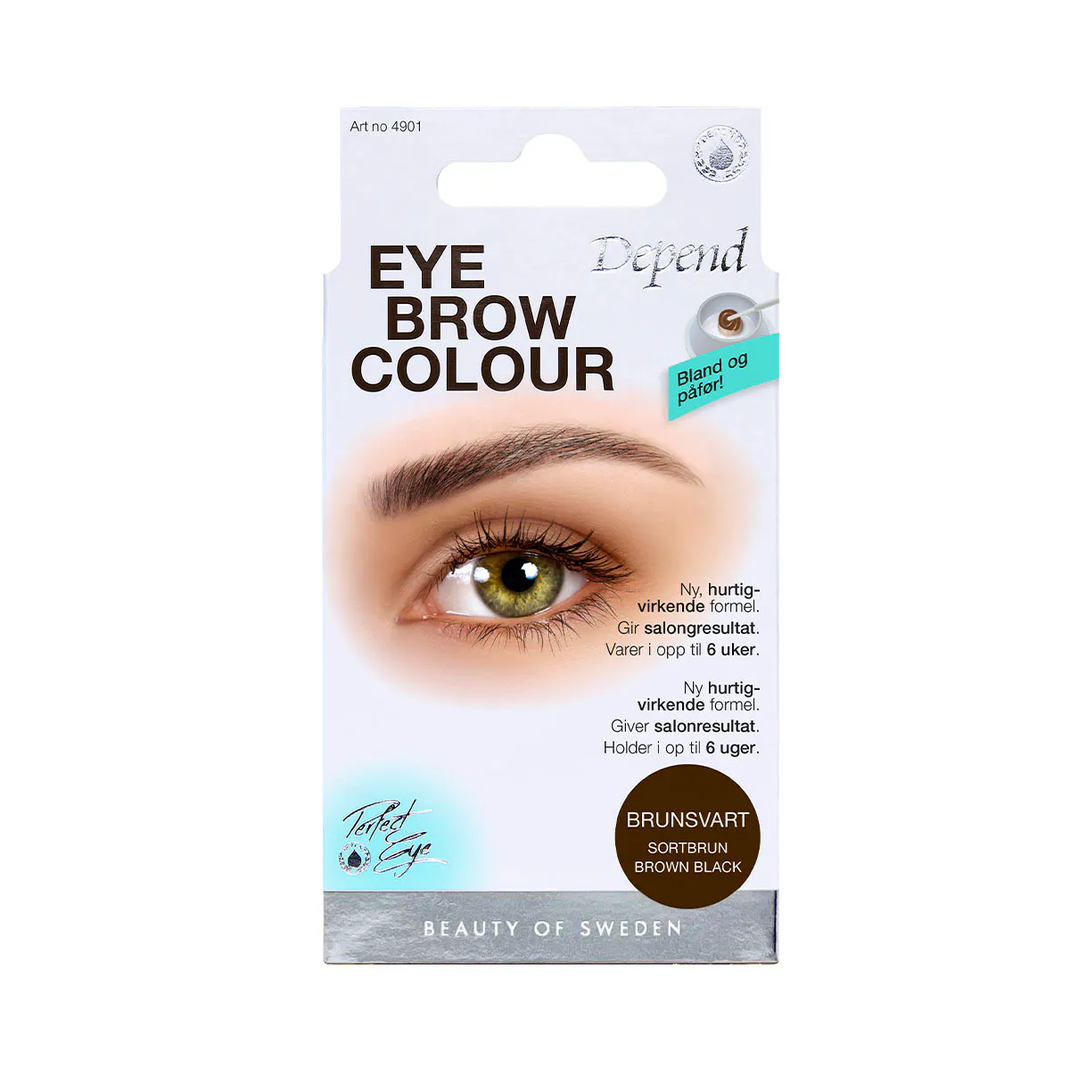 Depend Eyebrow Colour Kit Brown Black 1 pcs