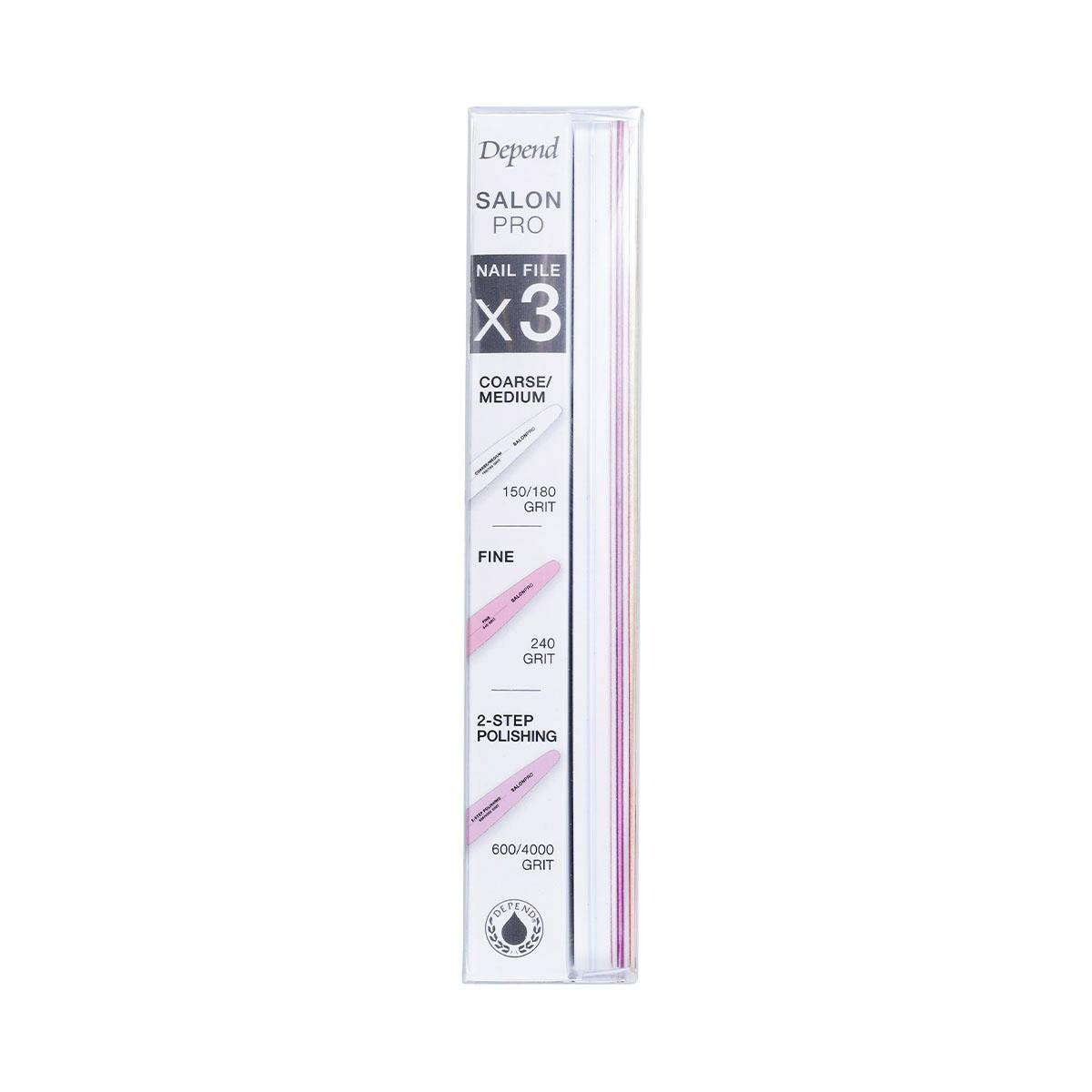 Depend Nail File Salon Pro Kit 3 st