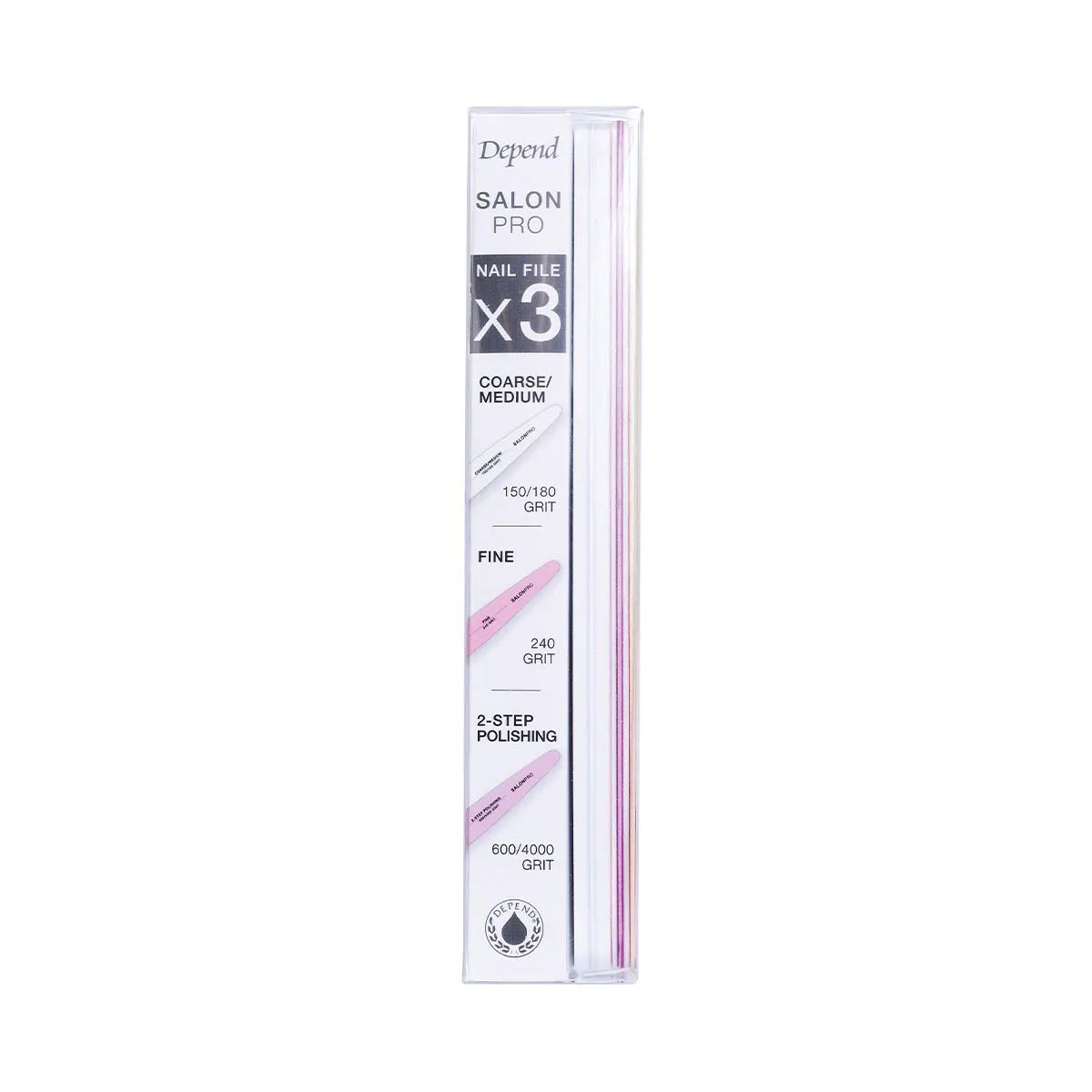 Depend Nail File Salon Pro Kit 3 pcs