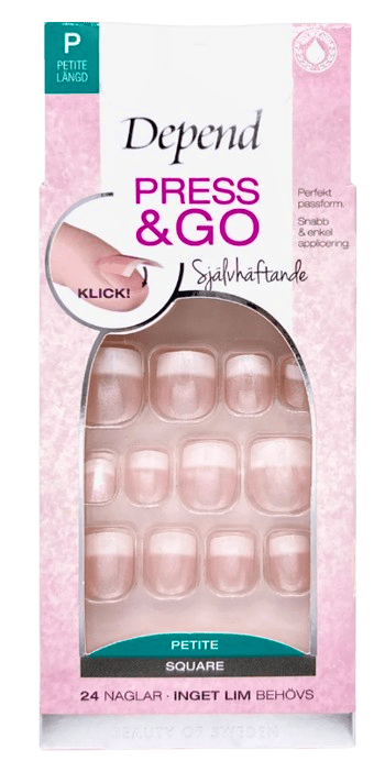 Depend Press & Go French Look Rosa Shimmer Petite 1 stk