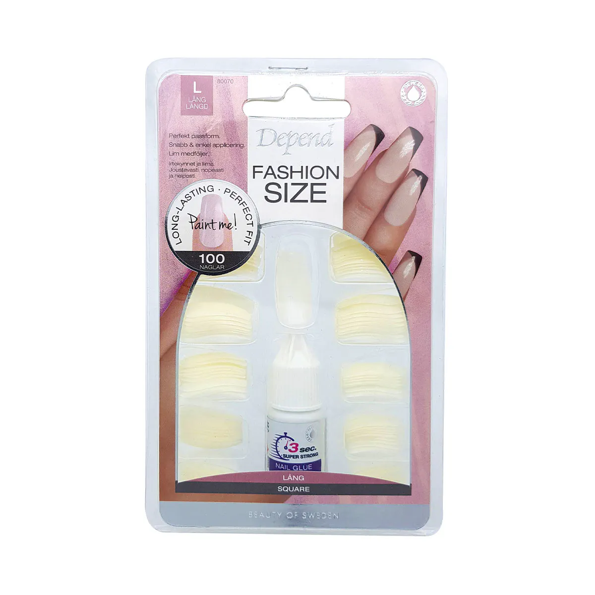 Depend Fashion Size Large Nails 100 pcs