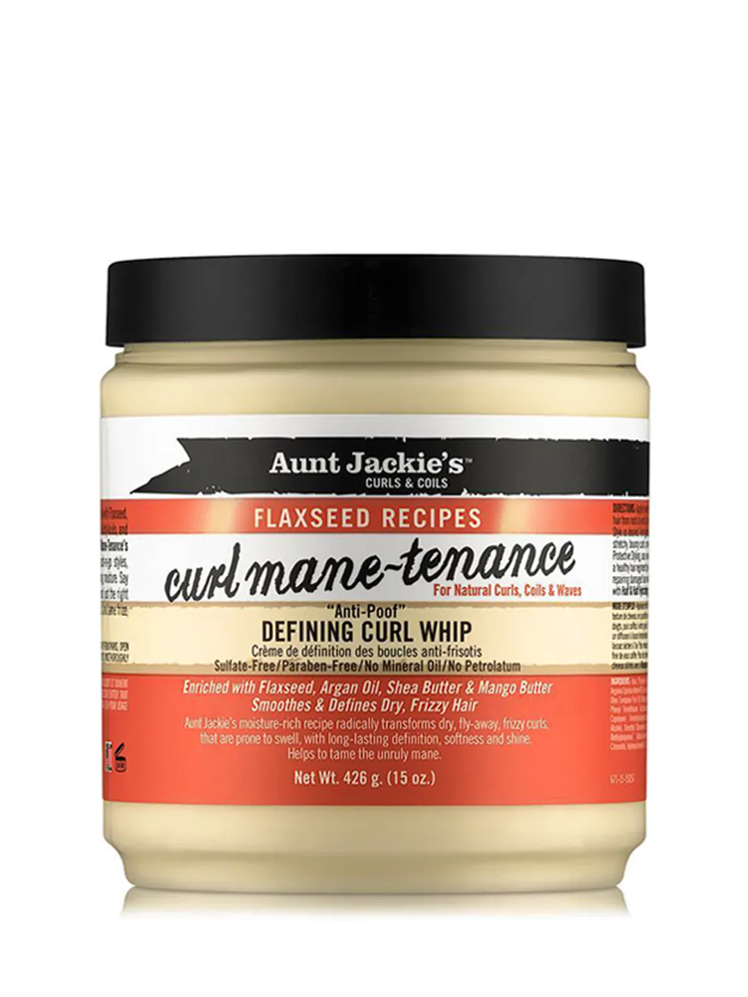Aunt Jackie's Flaxseed Curl Mane-tenance Defining Curl Whip 426 g