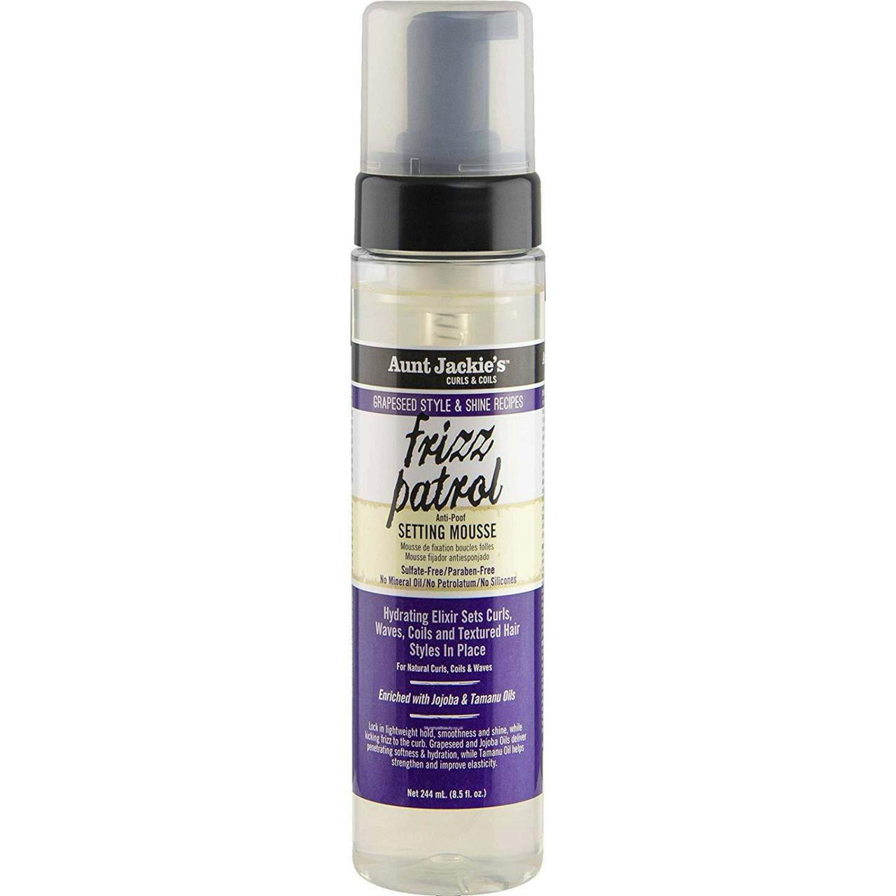Aunt Jackie's Grapeseed Frizz Patrol Mousse 244 ml