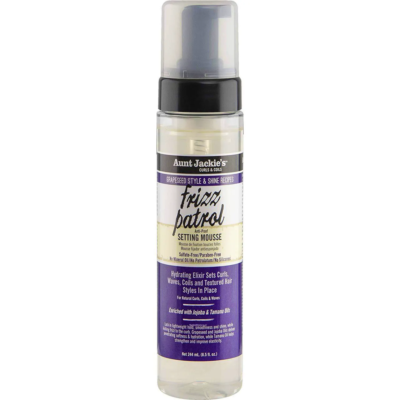 Aunt Jackie's Grapeseed Frizz Patrol Mousse 244 ml