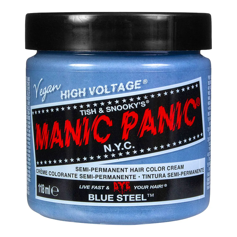 Manic Panic Semi-Permanent Hair Color Cream Blue Steel 118 ml