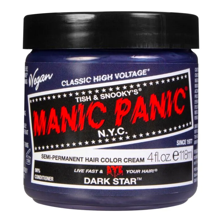 Manic Panic Semi-Permanent Hair Color Cream Dark Star 118 ml