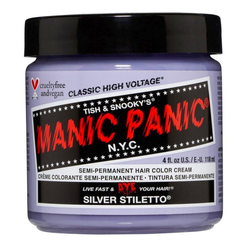 Manic Panic Semi-Permanent Hair Color Cream Silver Stiletto 118 ml