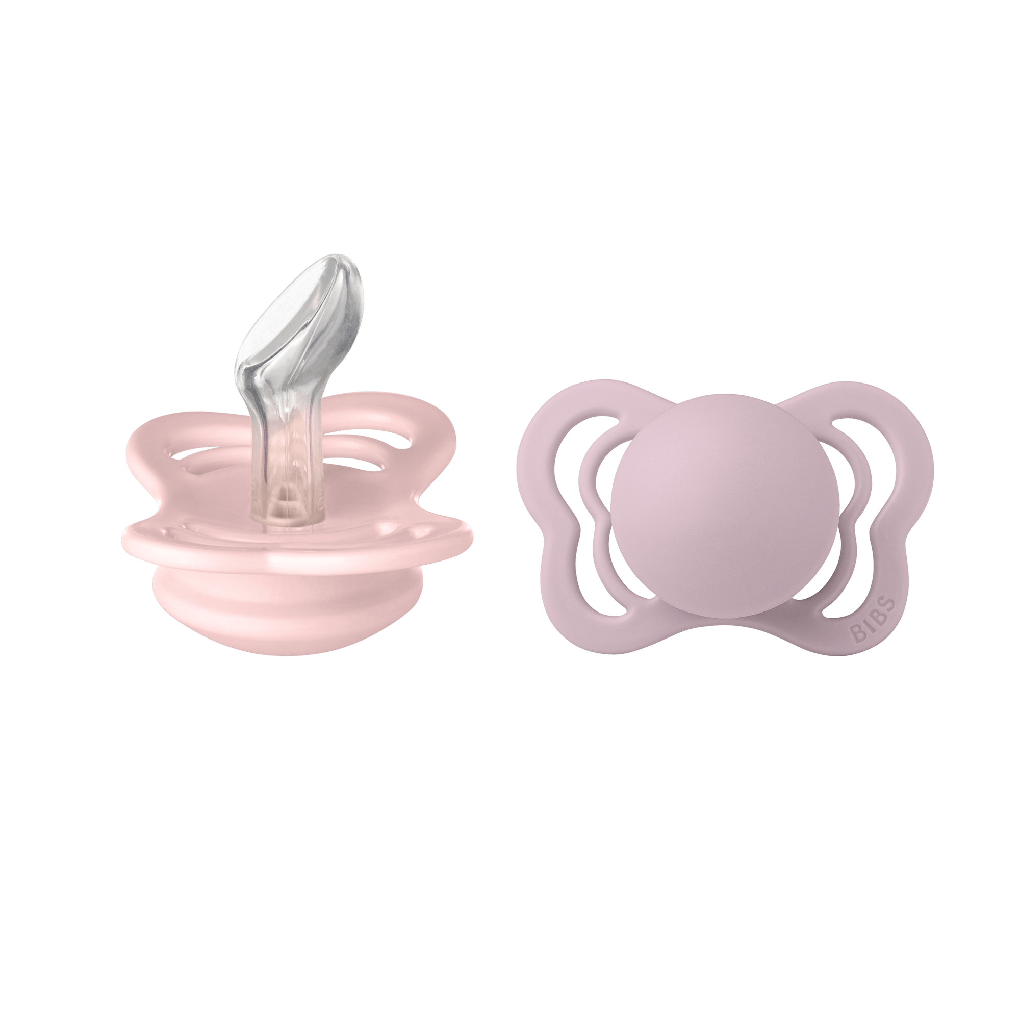 BIBS Couture 2 Pack Latex Size 1 Blossom/Dusky Lilac 2 st
