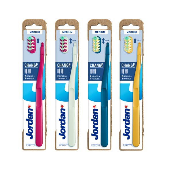 Jordan Toothbrush Change Medium Assorted 1 st