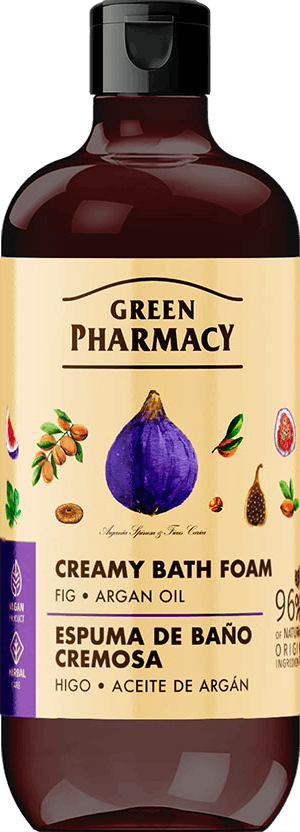 Green Pharmacy Creamy Bath Foam Fig and Argan Oil 500 ml