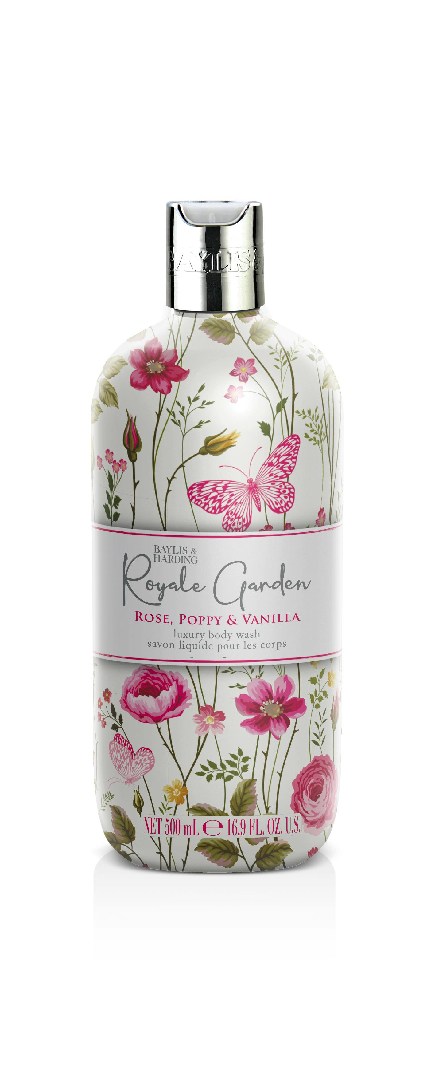 Baylis & Harding Royale Garden Rose, Poppy & Vanilla Luxury Body Wash 500 ml
