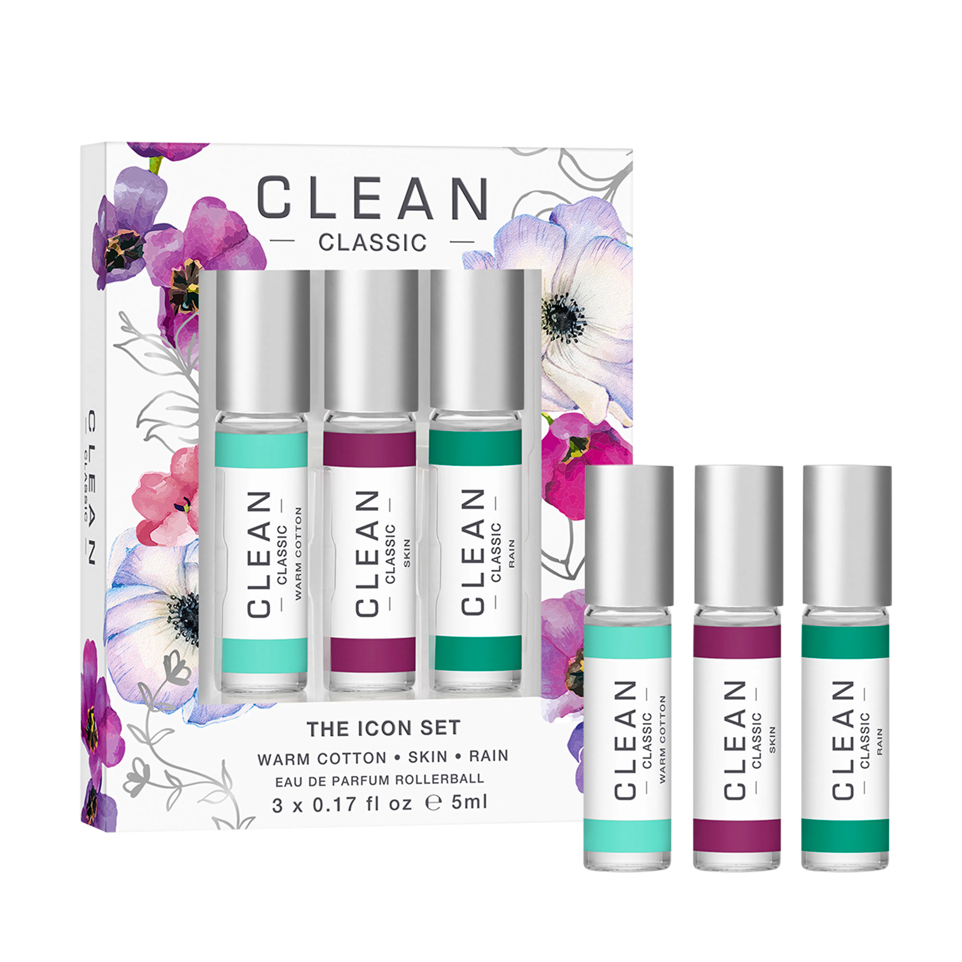 Clean Classic Layering Rollerball EDP Gift Set 3 x 5 ml