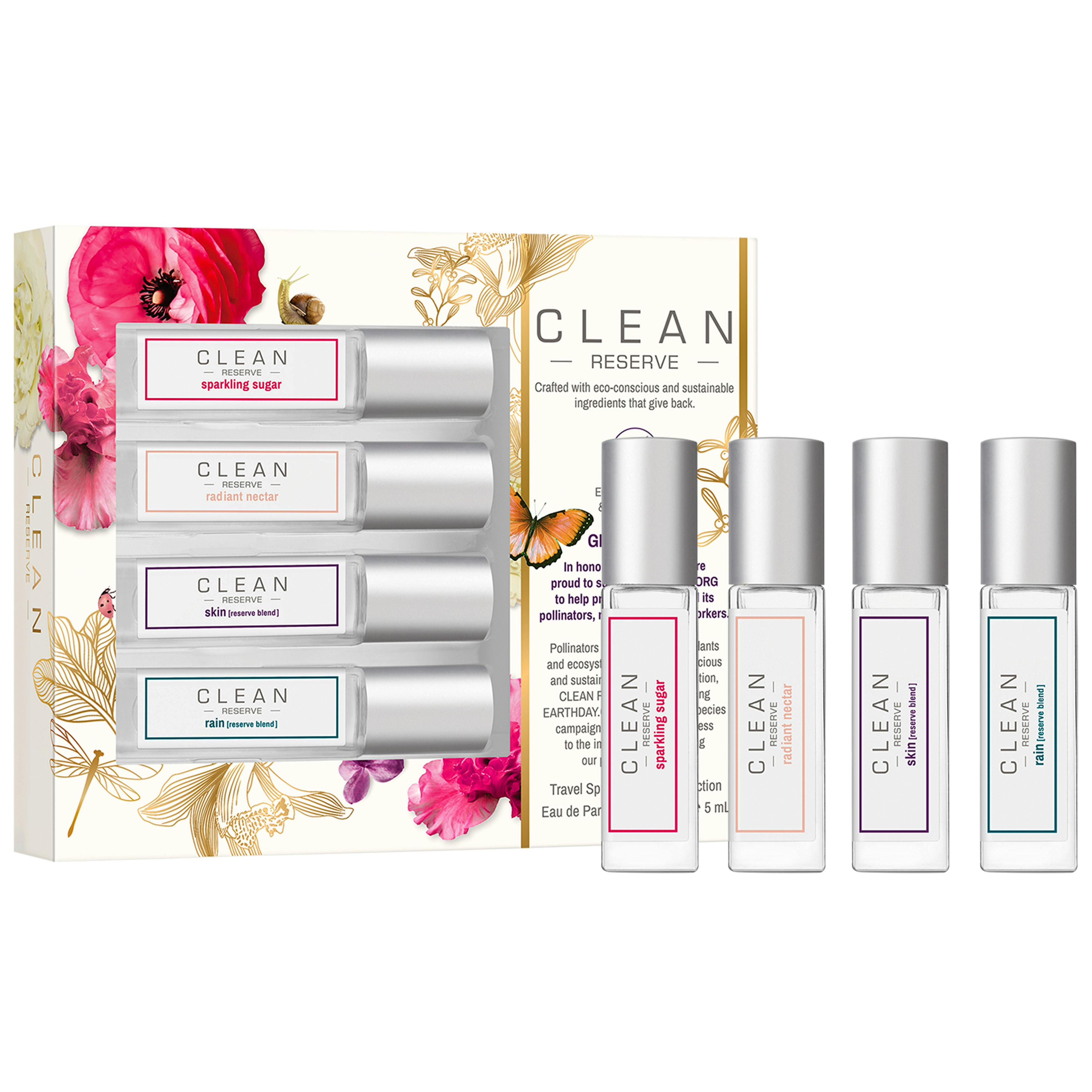Clean Reserve Travel Spray Layering Collection EDP Gift Set 4 x 5 ml
