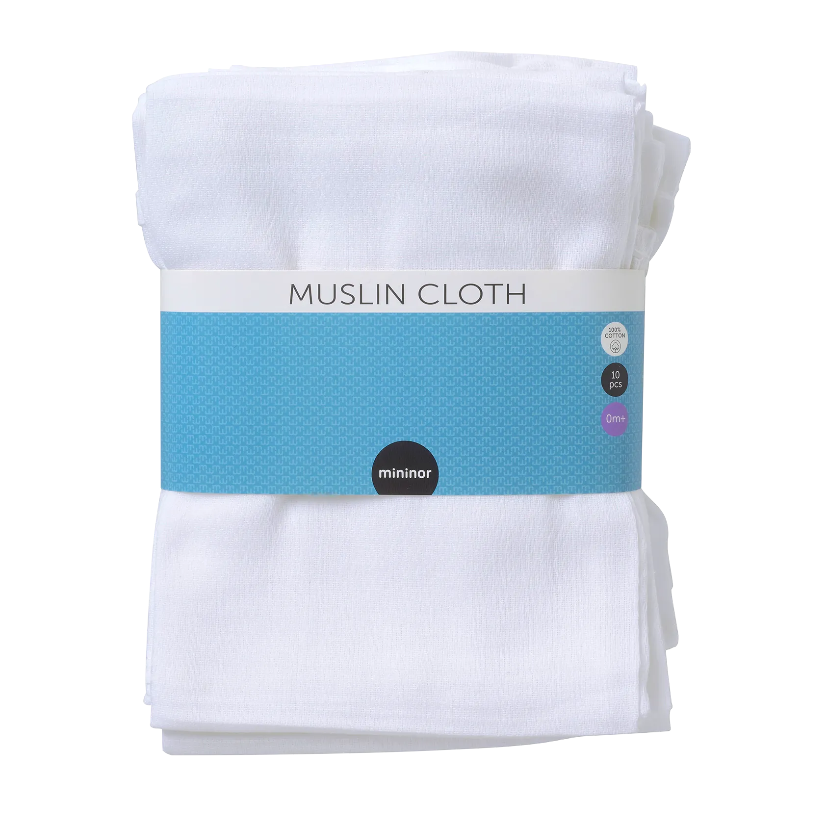 Mininor Muslin Cloth White 10-pack Muslin Towel White 10-pack