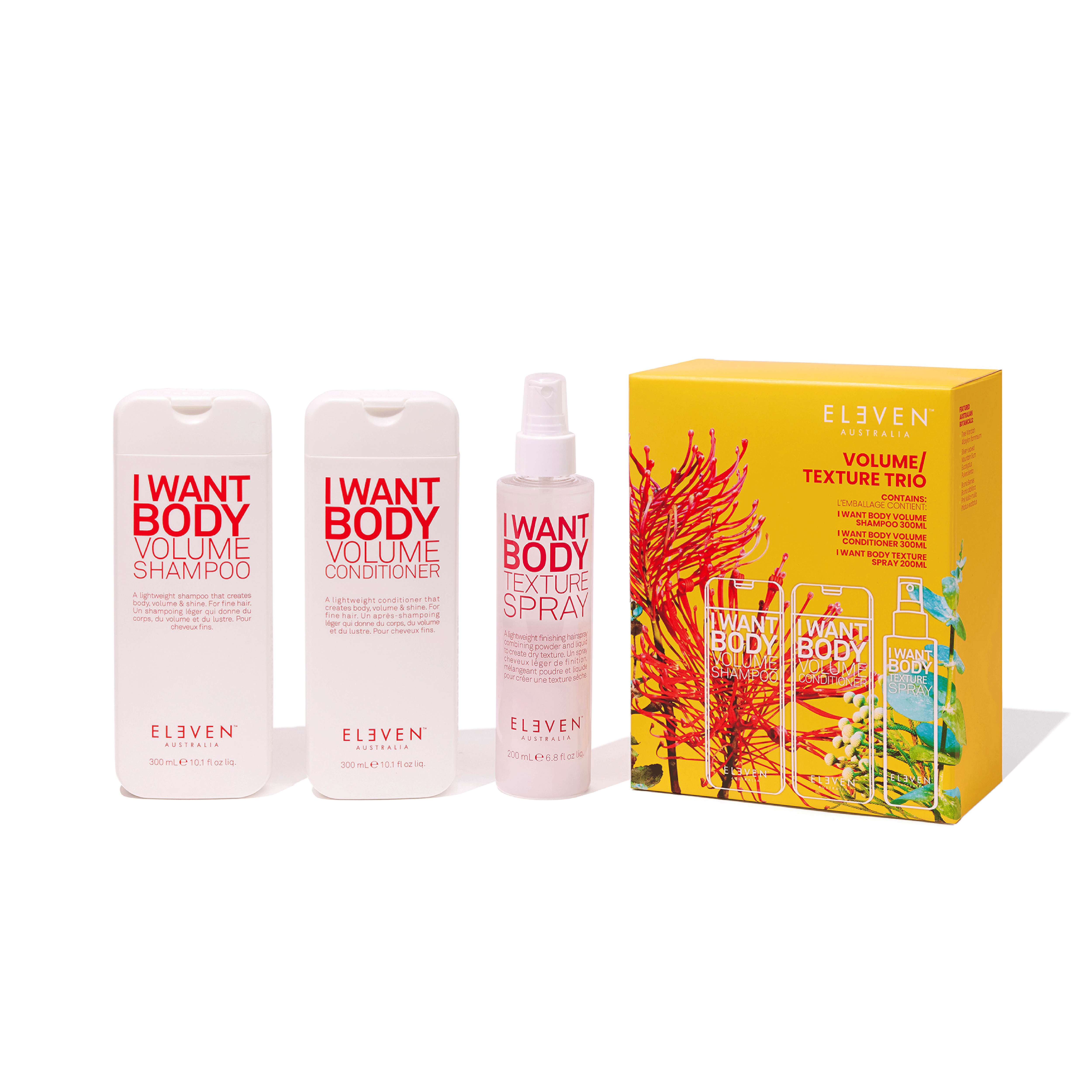 Eleven Australia Volume & Texture Trio 2 x 300 ml + 200 ml