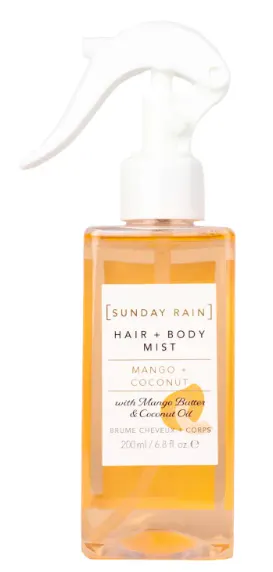 Sunday Rain Mango & Coconut Hair + Body Mist 200 ml