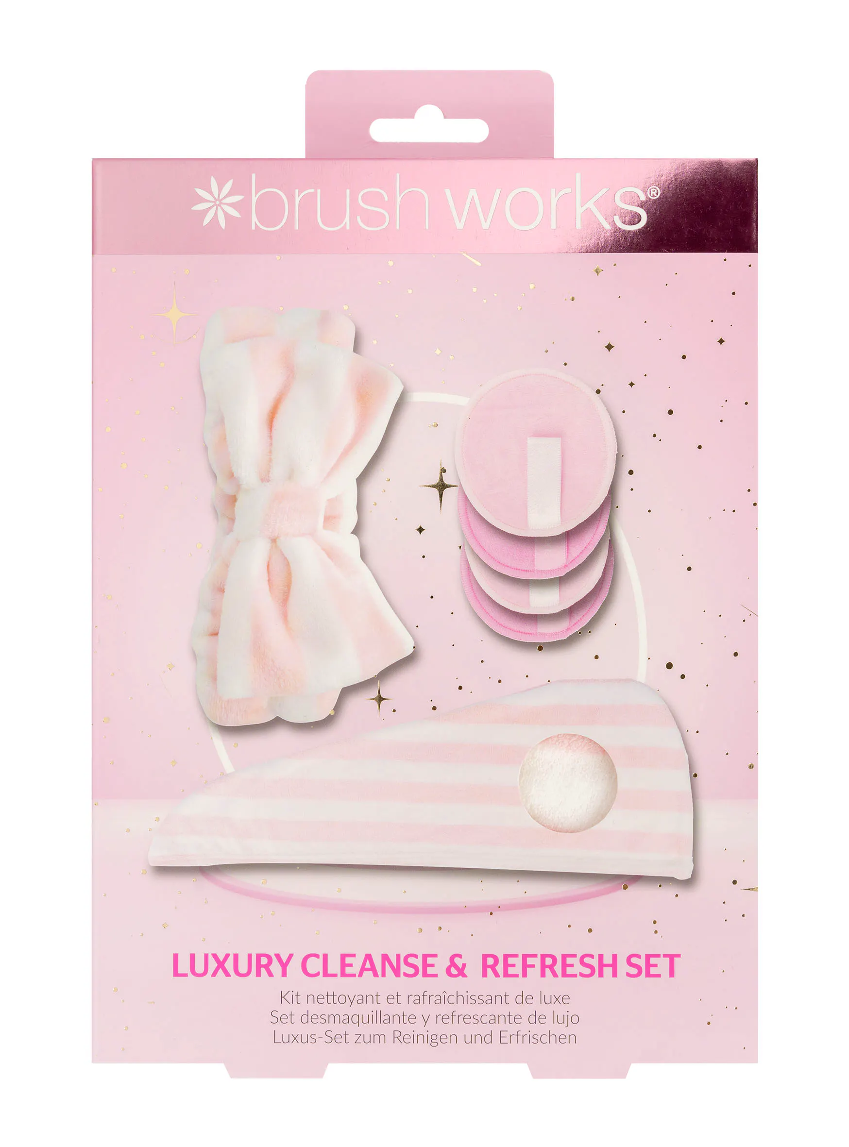 brushworks Luxury Cleanse & Refresh Set 3 st