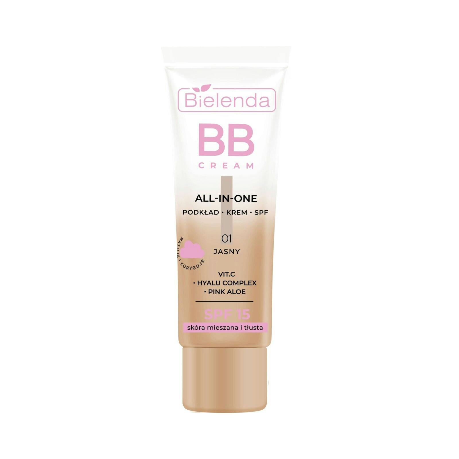 Bielenda BB Cream All in One Foundation Combination and Oily Skin 01 Light 30 g