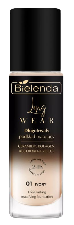 Bielenda Long Wear Long-Lasting Mattifying Foundation 01 Ivory 30 ml