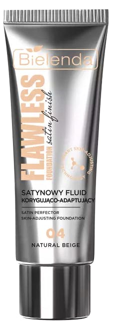 Bielenda Flawless Foundation Satin Correcting and Adapting Fluid 04 Natural Beige 30 g
