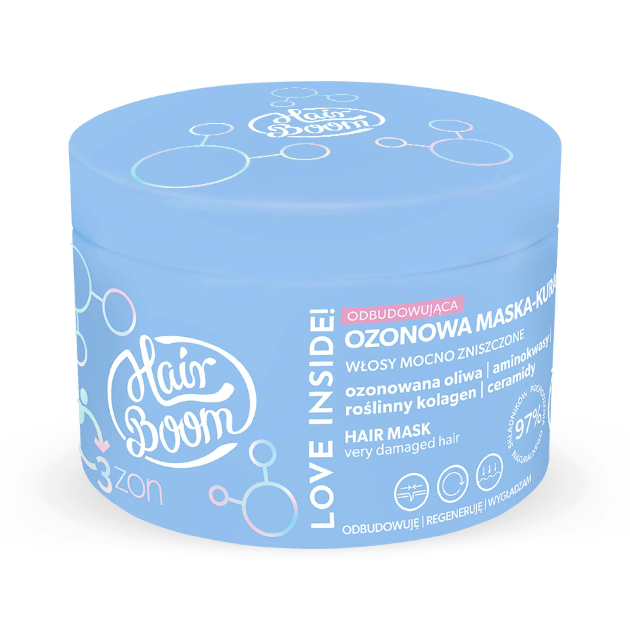 Bodyboom Hairboom O3zon Reconstructive Ozone Mask-Cure 225 ml