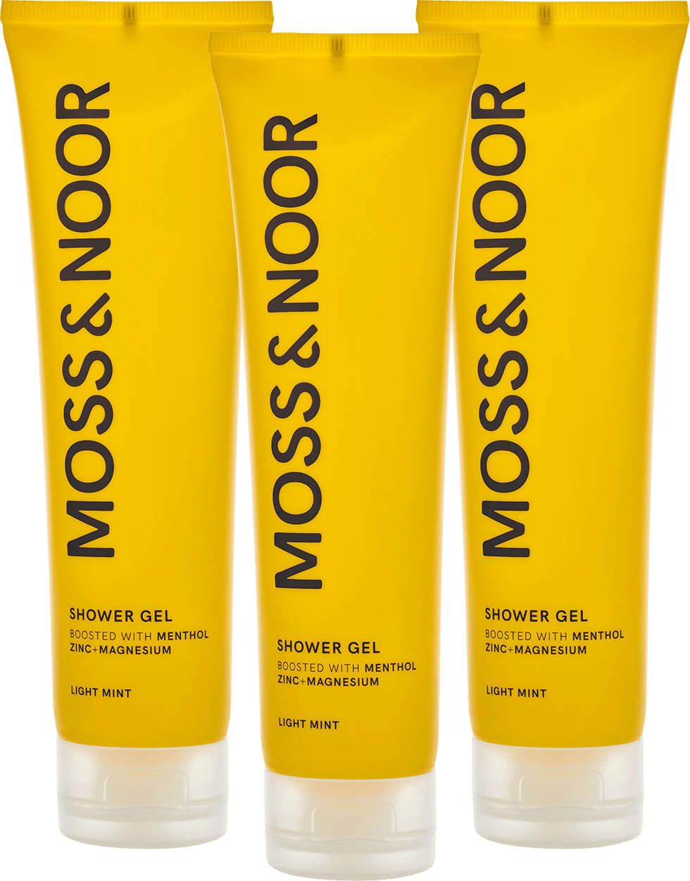 Moss & Noor After Workout Shower Gel Light Mint 3 x 150 ml