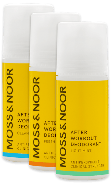 Moss & Noor After Workout Deodorant Mixed 3 x 60 ml