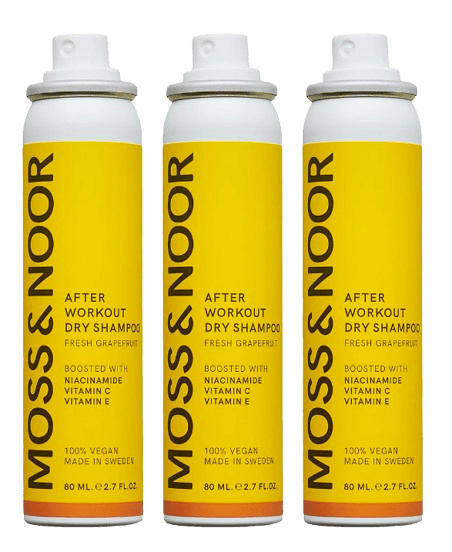 Moss & Noor After Workout Dry Shampoo Pocket Size 3 x 80 ml