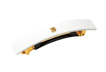 Balmain Cellulose Acetate Barrette pour Cheveux Medium White 1 st