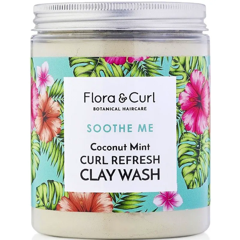 Flora & Curl Coconut Mint Curl Refresh Clay Wash 260 g