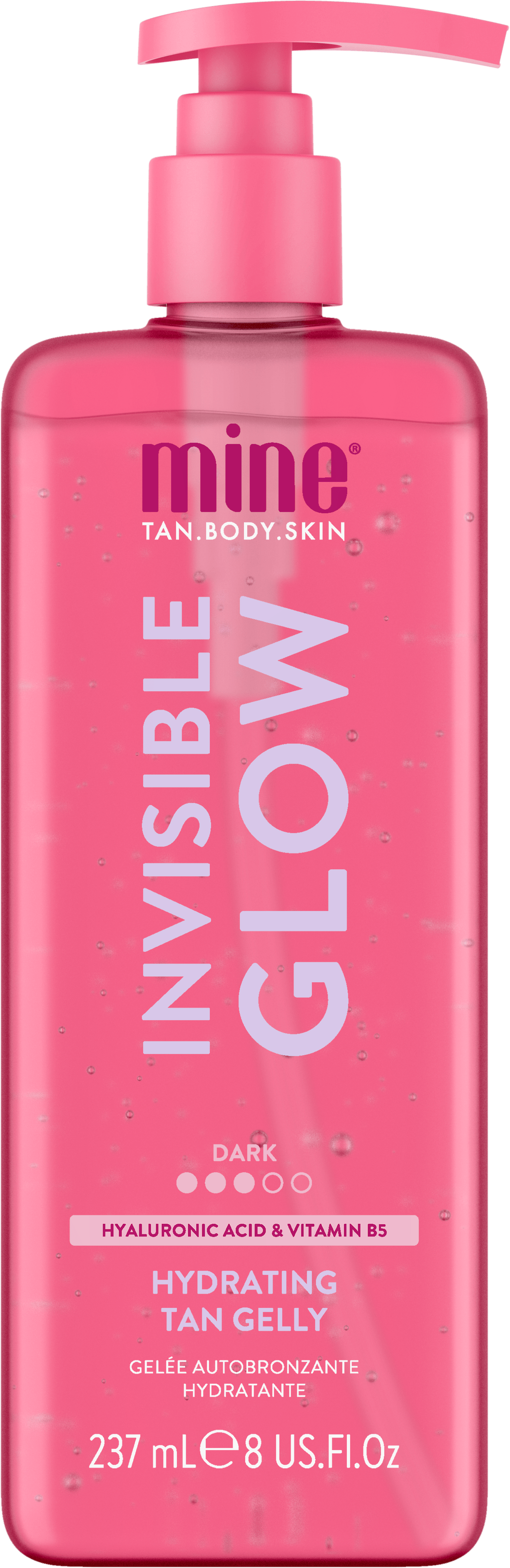MineTan Invisible Glow Dark Hydrating Tan Gelly 237 ml