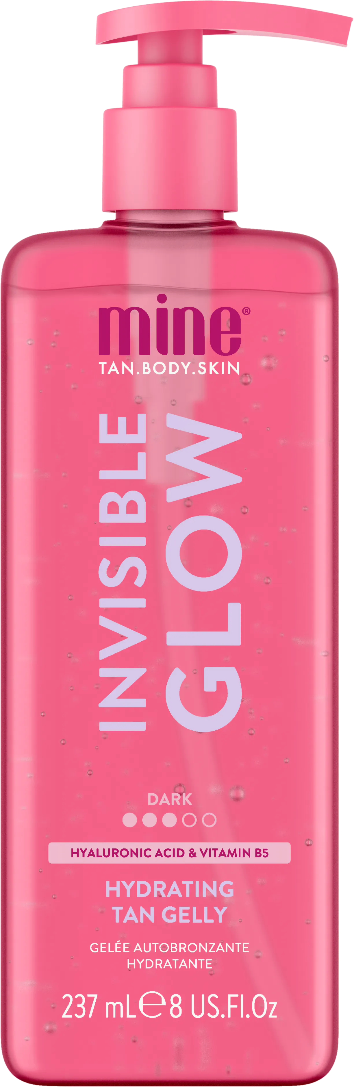 MineTan Invisible Glow Dark Hydrating Tan Gelly 237 ml