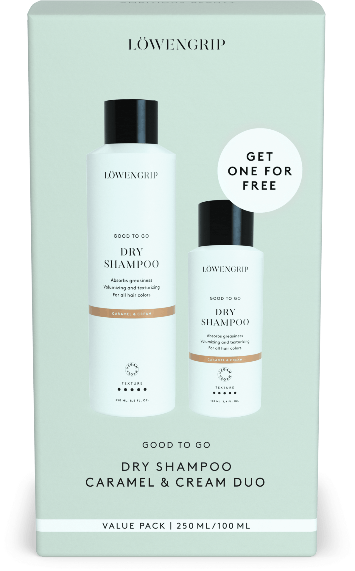 Löwengrip Good To Go Dry Shampoo Caramel & Cream 100 ml + 250 ml