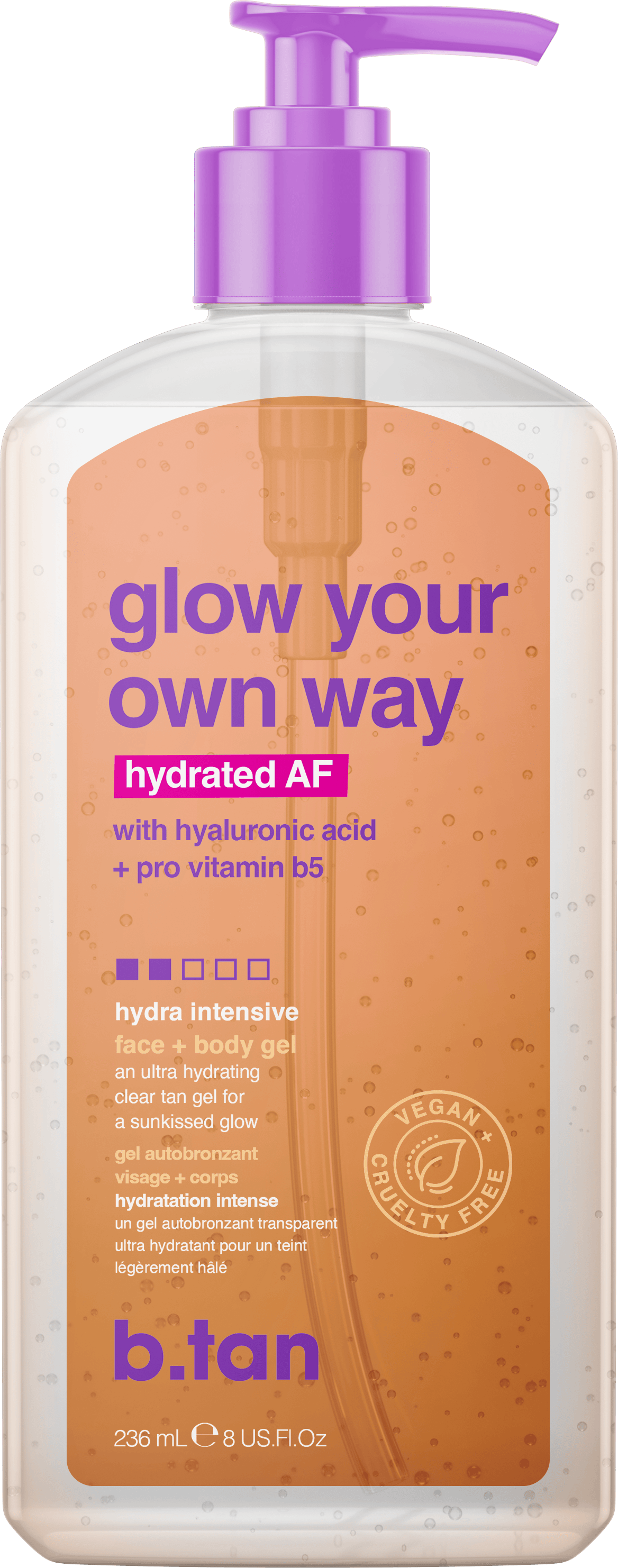 B.Tan Glow Your Own Way Hydrated AF 236 ml