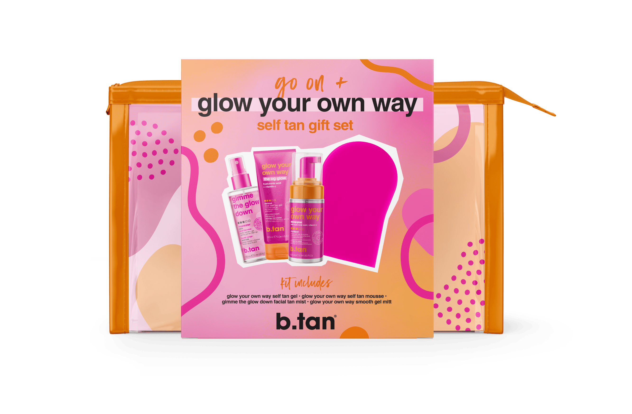 B.Tan B.Tan Glow Your Own Way Gift Set 100 ml + 100 ml + 100 ml + 1 kpl