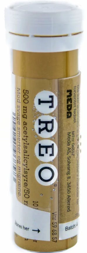 Treo Brusetabletter 500 mg + 50 mg 10 stk