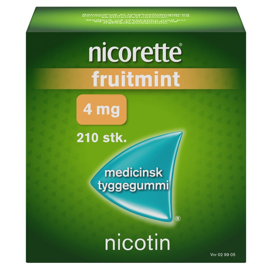 Nicorette Fruitmint 4 mg 210 stk