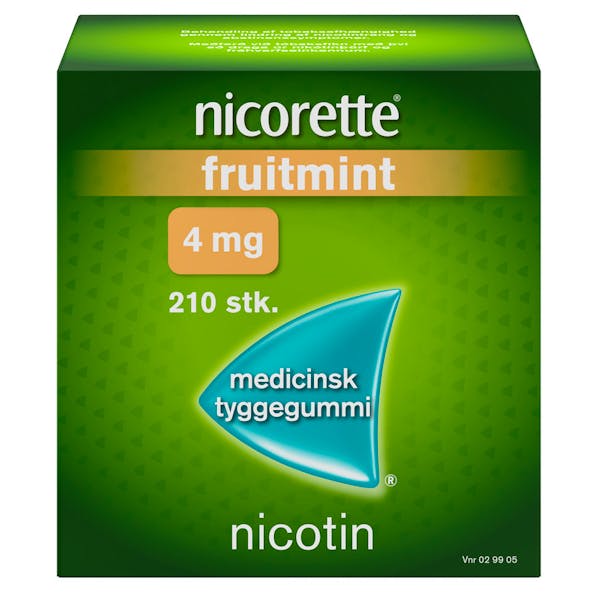 Nicorette Fruitmint 4 mg 210 stk