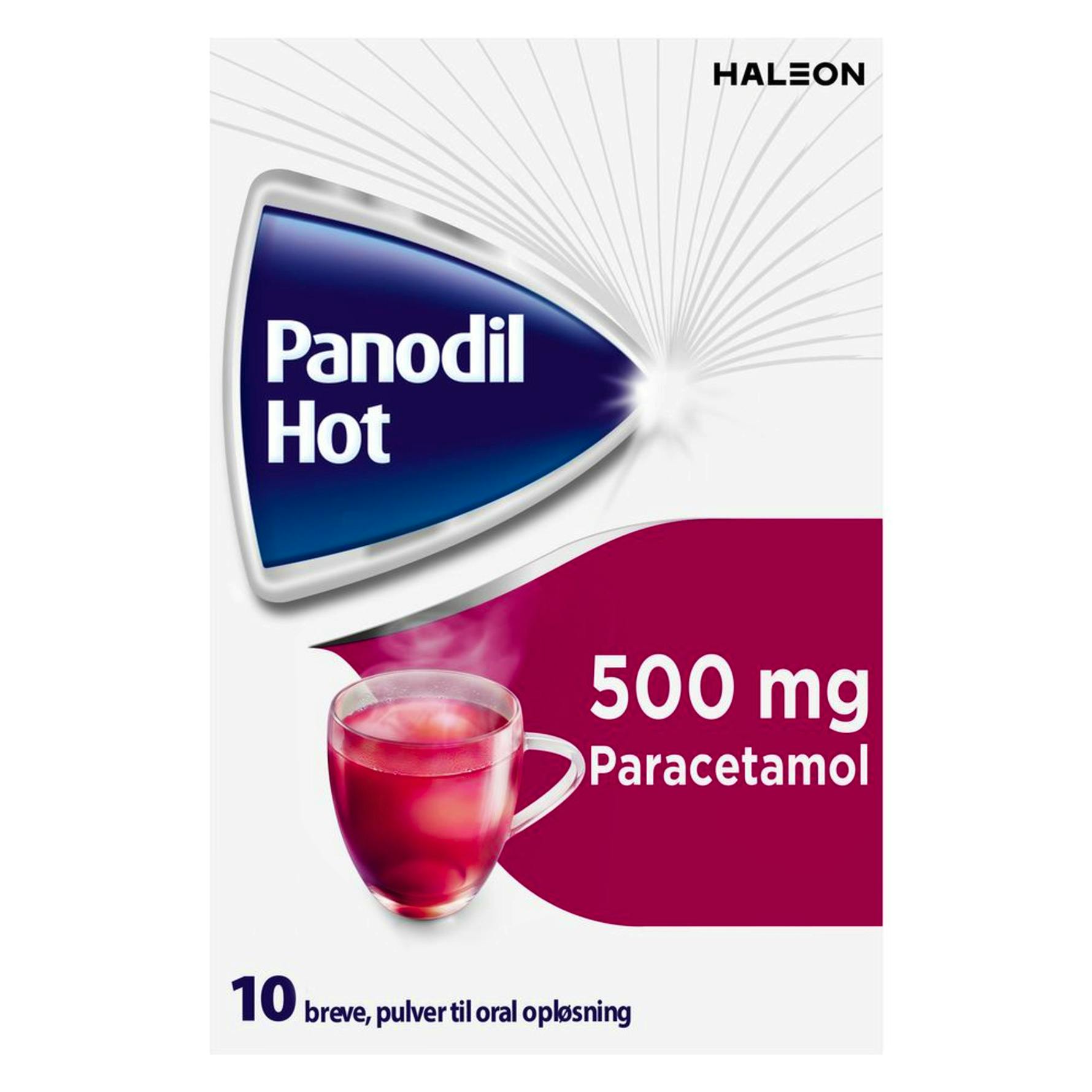 Panodil Hot Pulver 500 mg 10 stk