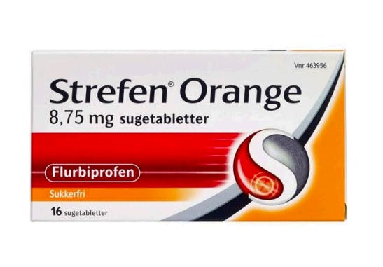 Strefen Orange Sugetabletter 8,75 mg 16 stk