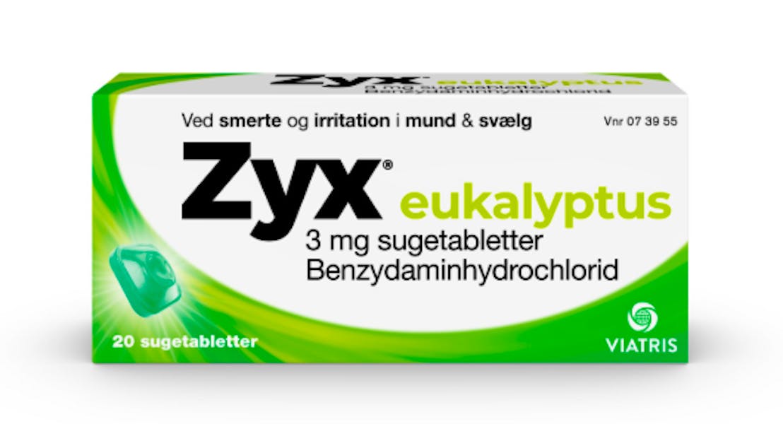 Zyx 3 mg Eucalyptus Sugetabletter 20 stk