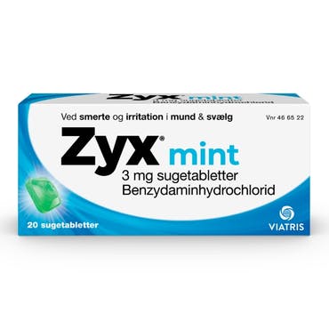 Zyx 3 mg Mint Sugetabletter 20 stk