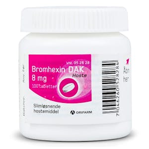 Bromhexin Tabletter 8 mg 100 stk